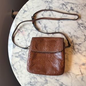 Patricia Nash Balluri Tooled Leather Crossbody Bag